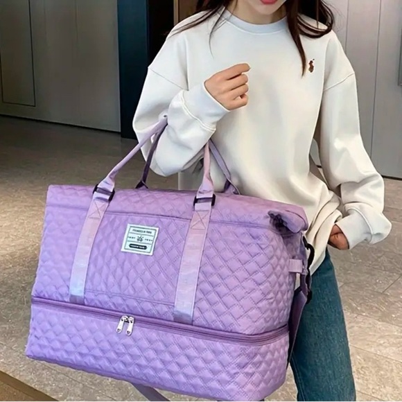 Large Lightweight Water Resistant Travel Zipper Duffel Luggage Bag, NWOT - Picture 11 of 17